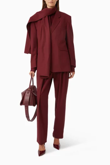 Marlon Mid-rise Pants in Virgin Wool