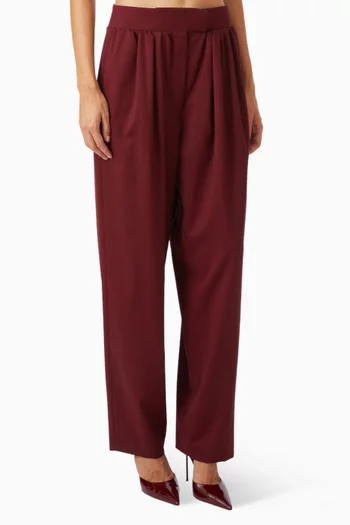 Marlon Mid-rise Pants in Virgin Wool