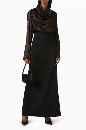 Serafina Cowl Top in Satin