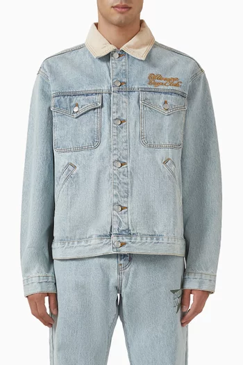 Souvenir Trucker Jacket in Denim