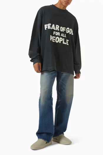 تي شيرت فيوتشر بقصة فضفاضة قطن