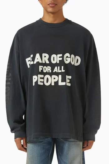 تي شيرت فيوتشر بقصة فضفاضة قطن