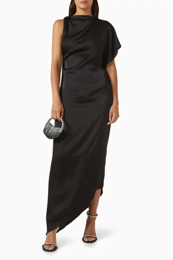 Sinara Maxi Dress in Satin