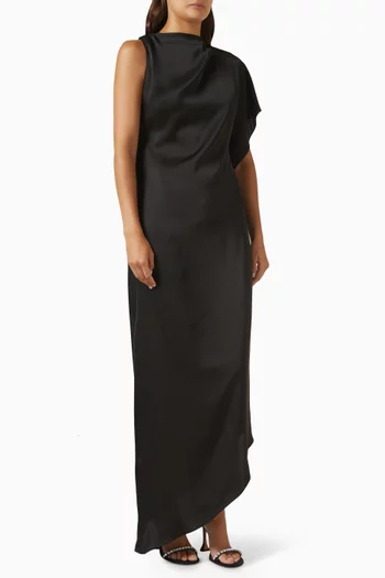Sinara Maxi Dress in Satin
