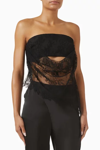 Anna Strapless Top in Lace