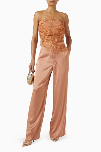 Tina Tailored Pants in Satin