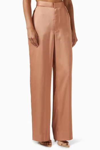 Tina Tailored Pants in Satin