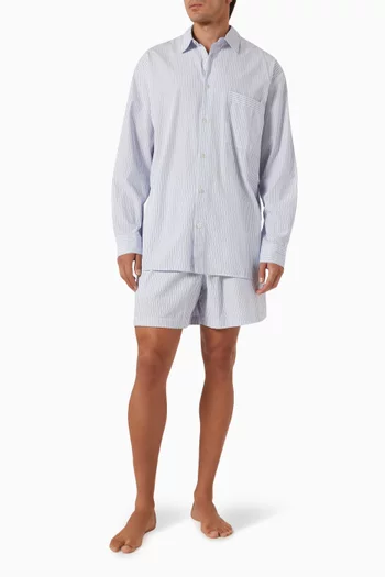 Long-sleeve Shirt in Cotton Poplin