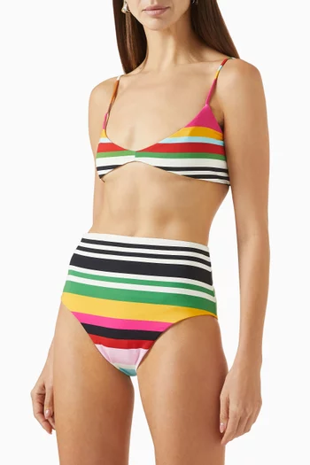 قطعة بيكيني سفلية إليسا بخصر مرتفع