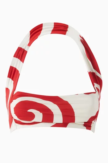 قطعة بيكيني علوية موي برباط حول الرقبة