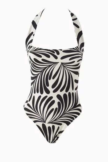 Gaira Halterneck One-piece Swimsuit