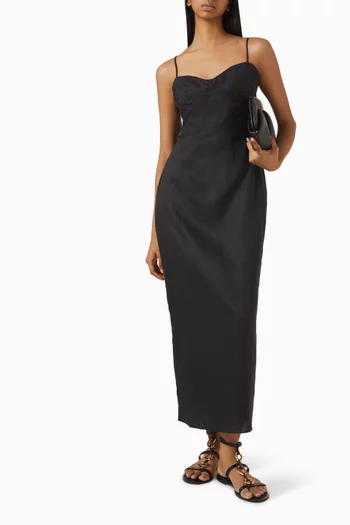Versalles Maxi Dress in Linen