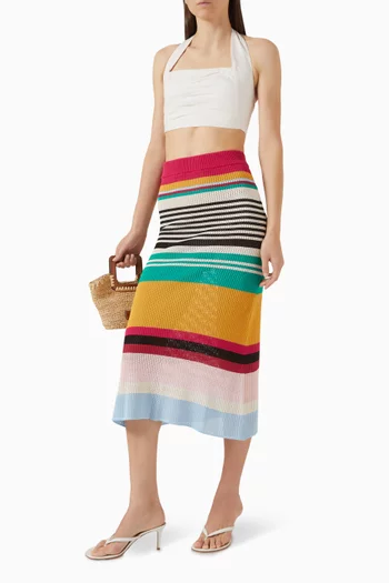Fiji Crop Top in Linen