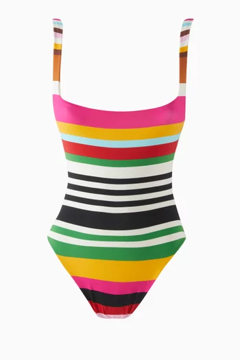 Vienna Striped One-piece Swimsuit