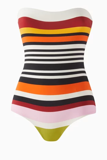 Alison Striped One-piece Swimsuit