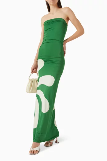 Daphne Printed Dress in Viscose Blend