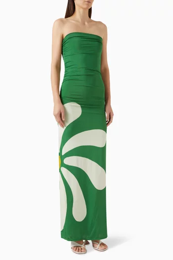 Daphne Printed Dress in Viscose Blend