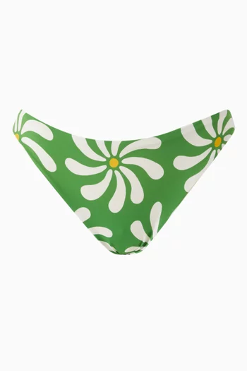 Coco Floral-print Bikini Briefs