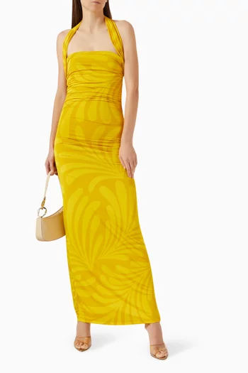 Ornella Printed Dress in Viscose Blend