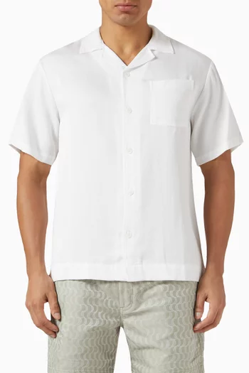 Button-up Shirt in Tencel™ Lyocell