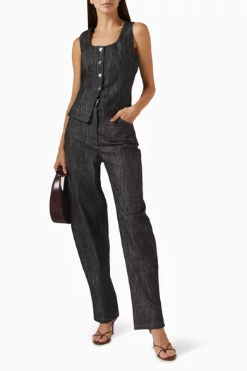 High-Waist Barrel Jeans