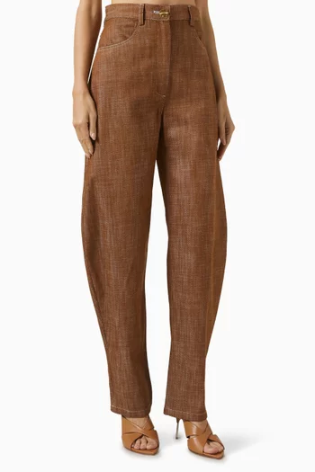 High-Waist Barrel Jeans