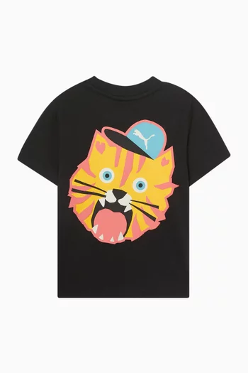Moody Cat T-shirt in Cotton
