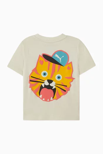 Moody Cat T-shirt in Cotton