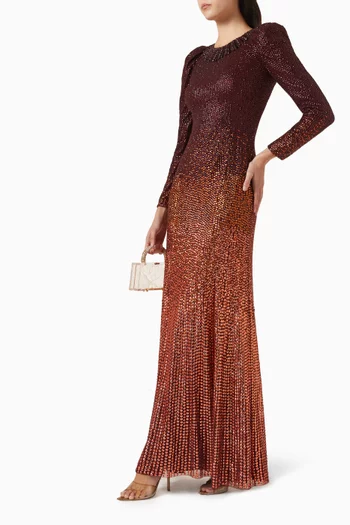 فستان جولييت مطرز بالخرز