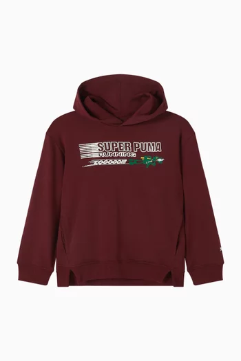 Super Puma Relaxed Hoodie in Cotton-terry