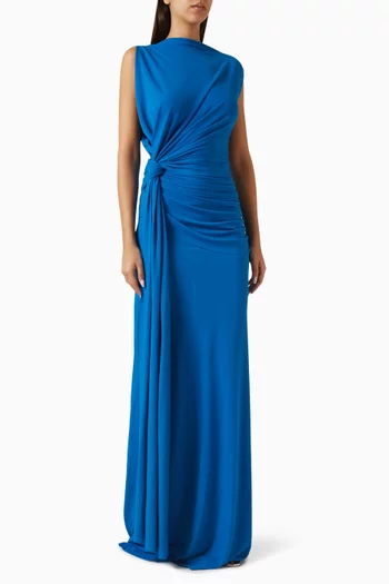 Twist Gown in Crepe Jersey