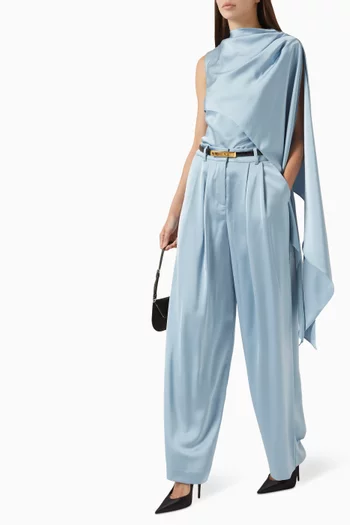 Alex Wide-leg Pants in Satin