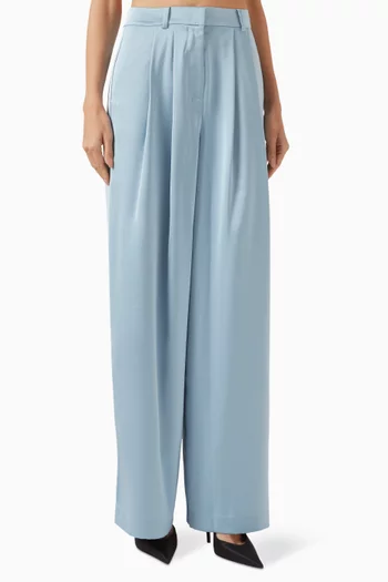 Alex Wide-leg Pants in Satin