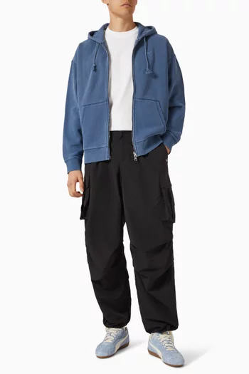 كنزة بغطاء رأس وسحّاب فرنش تيري من مجموعة ام ام كيو