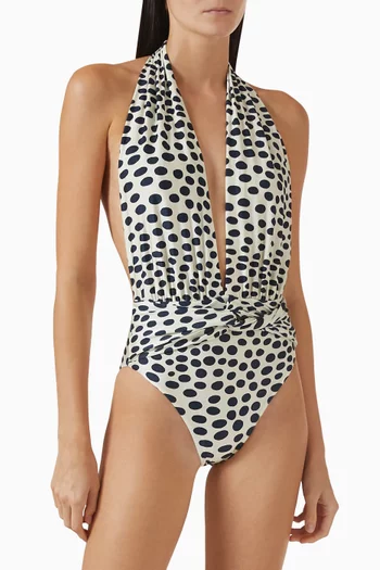 Polka-dot One-piece Swimsuit