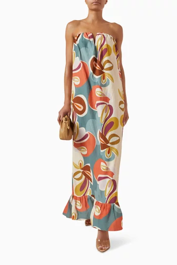 Floral-Print Maxi Dress