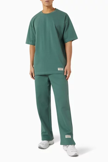 Wide-leg Sweatpants in Organic Cotton-blend