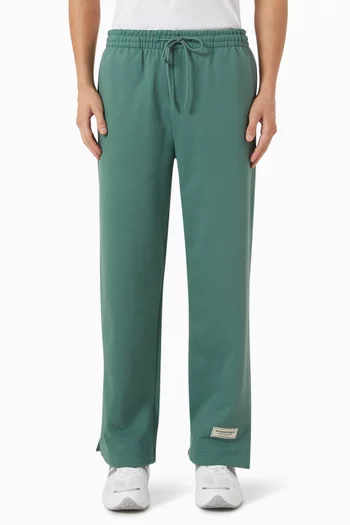 Wide-leg Sweatpants in Organic Cotton-blend