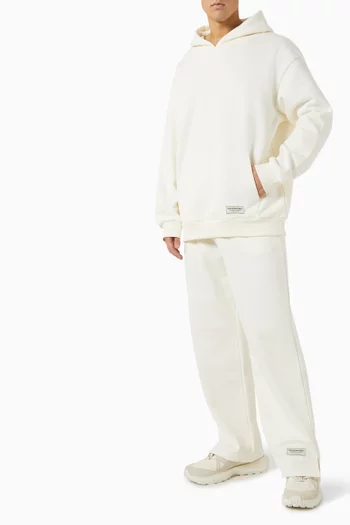 Wide-leg Sweatpants in Organic Cotton-blend