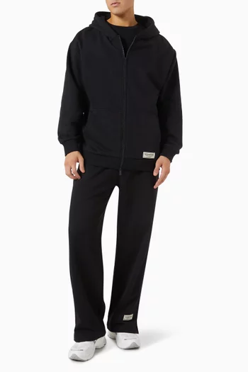 Wide-leg Sweatpants in Organic Cotton-blend
