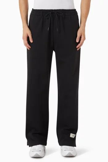 Wide-leg Sweatpants in Organic Cotton-blend