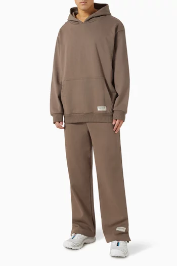 Wide-leg Sweatpants in Organic Cotton-blend