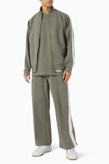 Striped Wide-leg Sweatpants