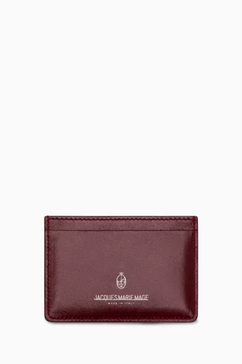 Theodore Card Holder in Leather