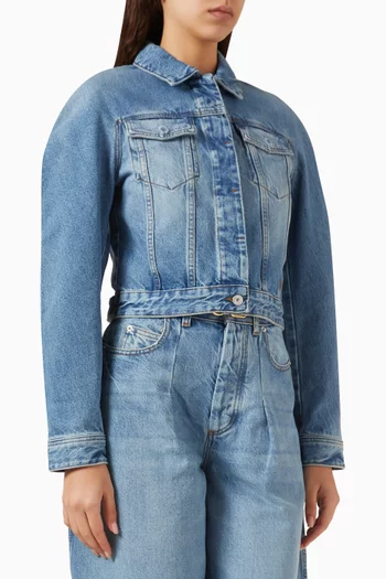 La Veste De-Nimes Ovalo Jacket in Denim