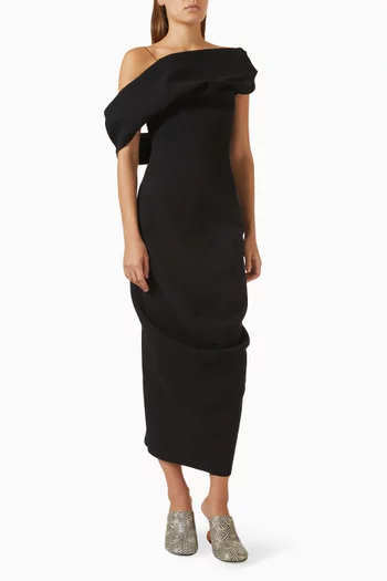 La Robe Pesce Dress in Viscose Crepe