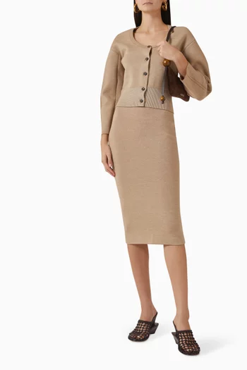 كارديغان لو دوبيو مزيج صوف مارينو