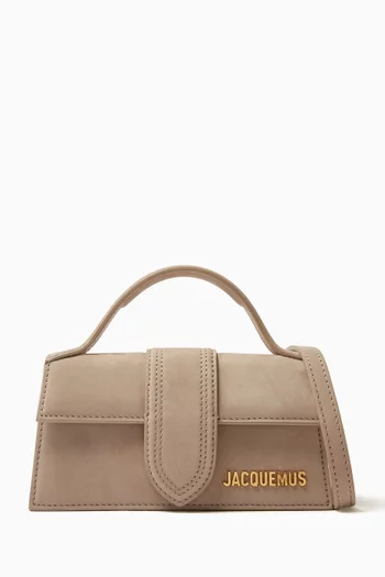 Mini Le Bambino Top-handle Bag in Suede