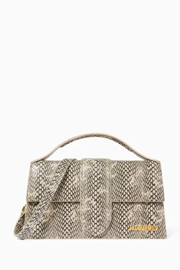 Le Grand Bambino Bag in Snake-embossed Leather