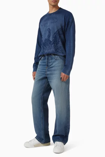 بنطال جينز 2001 دي-ماكرو بقصة فضفاضة دينم